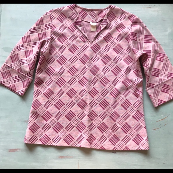 Vintage 1970s patterned tunic top - Picture 6 of 8